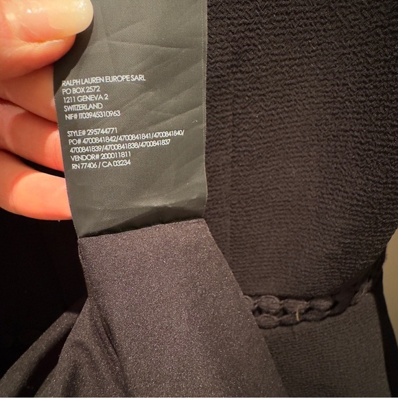 Club Monoco Terrona Peplum Tiered Caviar Black Dress Womens Size 4 - Picture 5 of 9